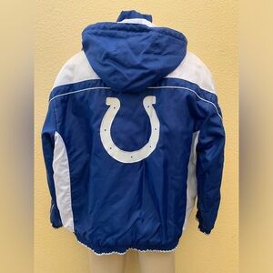 NFL 🏈 Indianapolis Colts Men’s Size XXL Full Zip Hooded Jacket